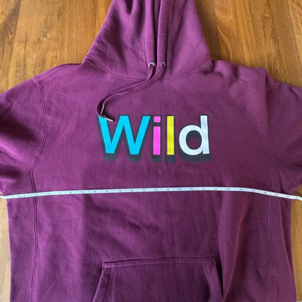 THE HUNDREDS UNO Graphic Hoodie Mens L NWT Wild Burgundy Sweatshirt NEW Large - Picture 14 of 14